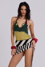 Rowa Asymmetric Knit Mini Dress - Image 4