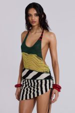 Rowa Asymmetric Knit Mini Dress - Image 2