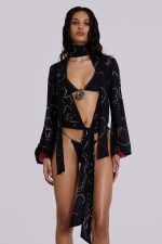 Silvra Embellished Wrap Top - Image 2