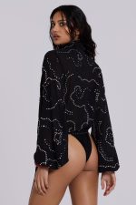 Silvra Embellished Wrap Top - Image 5