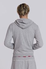 Grey Marl Mini Monster Hoodie - Image 4