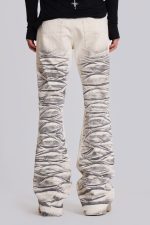 Arctic White Drift Flared Jeans - Image 3