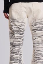 Arctic White Drift Flared Jeans - Image 4