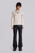 Carbon Studded Drift Bootcut Pants - Image 3
