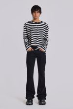 Dirty Striped Oversized Long Sleeve Tee - Image 3