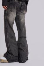 Washed Black Blaze Flared Jeans - Image 4