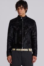 Black Real Leather Piston Jacket - Image 4