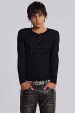 Black Haze Henley Top - Image 6