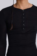Black Haze Henley Top - Image 5