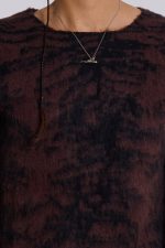 Brown Tiger Brushed Knit Jumper - Image 5