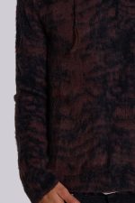 Brown Tiger Brushed Knit Jumper - Image 7