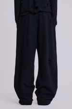 Distressed Black Baggy Monster Joggers - Image 5