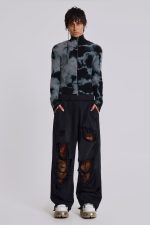 Distressed Black Baggy Monster Joggers - Image 7