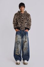Leopard Faux Fur Hooded Jacket - Image 4