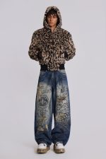 Leopard Faux Fur Hooded Jacket - Image 7