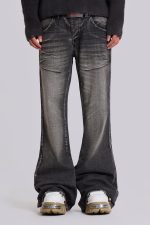 Washed Black Blaze Flared Jeans - Image 16