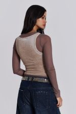 Lia Top in Taupe - Image 10
