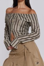 Emra Off The Shoulder Shirt - Image 8