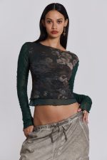 Mixa Long Sleeve Floral Top - Image 8