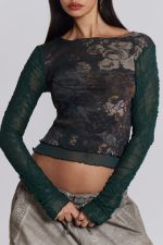 Mixa Long Sleeve Floral Top - Image 6
