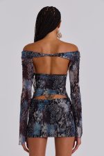 Bianca Macrame Mesh Mini Dress - Image 3