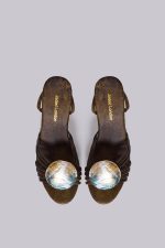 Arielle Shell Wooden Platform Sandal - Image 7