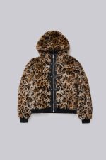 Leopard Faux Fur Hooded Mendoza Jacket - Image 2