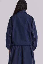 Navy Vapor Tracksuit Top - Image 9