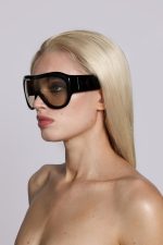 Noctra XL Stud Sunglasses in Amber - Image 7