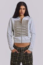 Grey Marl Drummer Monster Hoodie