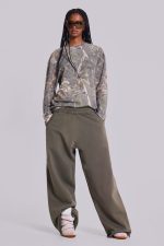 Military Green Baggy Monster Joggers - Image 5