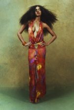Cindy Plunge Maxi Dress In Orange - Image 3