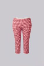 Freda Gingham Swim Capri Trousers - Image 4