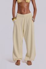 Custard Cuffed Baggy Monster Joggers - Image 3
