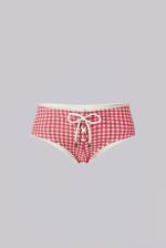 Freda Gingham Mini Short Bikini Bottoms - Image 4