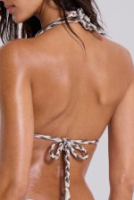 Neya Micro Halter Whipstitch Bikini Top - Image 5