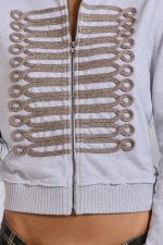 Grey Marl Drummer Monster Hoodie - Image 5