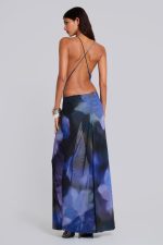 Sedona Blue Floral Maxi Dress - Image 2