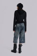 Nia Slim Leg Distressed Jorts - Image 6