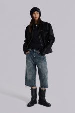 Nia Slim Leg Distressed Jorts - Image 3
