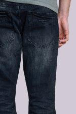 Indigo Creased Drift Flared Jeans - Image 6