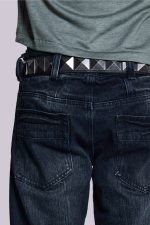 Indigo Creased Drift Flared Jeans - Image 8