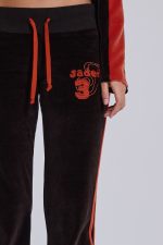 Brown Three Velour Low-rise Bootcut Trousers - Image 5