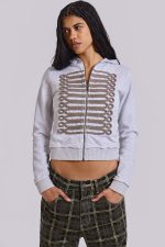 Grey Marl Drummer Monster Hoodie - Image 7