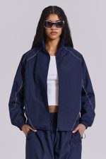 Navy Vapor Tracksuit Top - Image 4