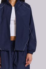 Navy Vapor Tracksuit Top - Image 8