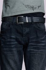 Indigo Creased Drift Flared Jeans - Image 9