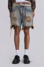 Dirty Bleach Revenge Jorts - Image 8