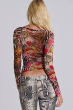 Ascari Vintage Mesh Wrap Top - Image 2