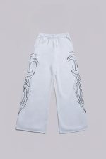 White Baggy Blade Joggers - Image 3